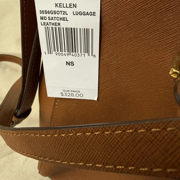 MICHAEL Michael Kors Kellen Satchel Tote with Gold Accents - Picture 9 of 12